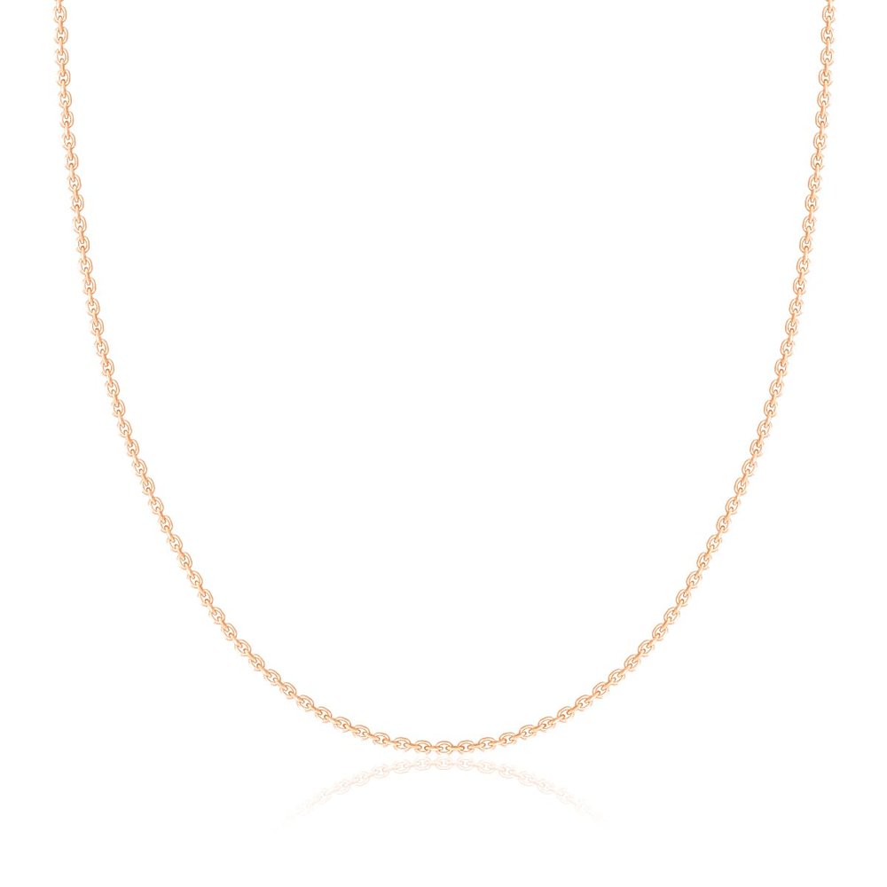 14K Rose Gold Plated Sterling Silver Chain Necklace for Women Cable 2mm Responsibly Sourced - Non-Migrating Clasp Design - 14K Rose Gold Plated Sterling Silver Chain Necklace - Italian Made in Italy - Quality Durable Sturdy 2mm Chain for Women - Qual