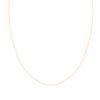 14K Rose Gold Plated Sterling Silver Chain Necklace for Women Cable 1mm Responsibly Sourced - Non-Migrating Clasp Design - 14K Rose Gold Plated Sterling Silver Chain Necklace - Italian Made in Italy - Quality Durable Sturdy 1mm Chain for Women - Qual view 1