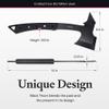 KOVA Black Thorn Hatchet - Stainless Steel, 14" Overall Length, 6.8" Blade, G10 Handle - Lightweight & Durable Axe, Ideal for Camping, Survival, and Outdoor Adventure view 4