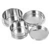 HANABASS 4pcs Camping Cookware Set Non-stick Stainless Steel Pot Pan for Outdoor Picnic Hiking view 1