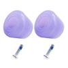 SUPVOX Creative Roller Skates Brake Stoppers Durable Double-Row Stoppers for Enhanced Braking Performance Noise Reduction and Comfortable Skating Screws Jelly Purple view 1