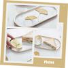 CALLARON Marbled Tray Decorative Jewelry Holder Desktop Cosmetics Plate Hotel Dessert Serving Tray Sturdy Lightweight view 4