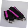 BESPORTBLE 2 Pcs Ankle Straps D-Rings for Leg Exercise Bands Ankle Straps Cable Machine Comfortable Cotton Padding Adjustable Fitness view 2