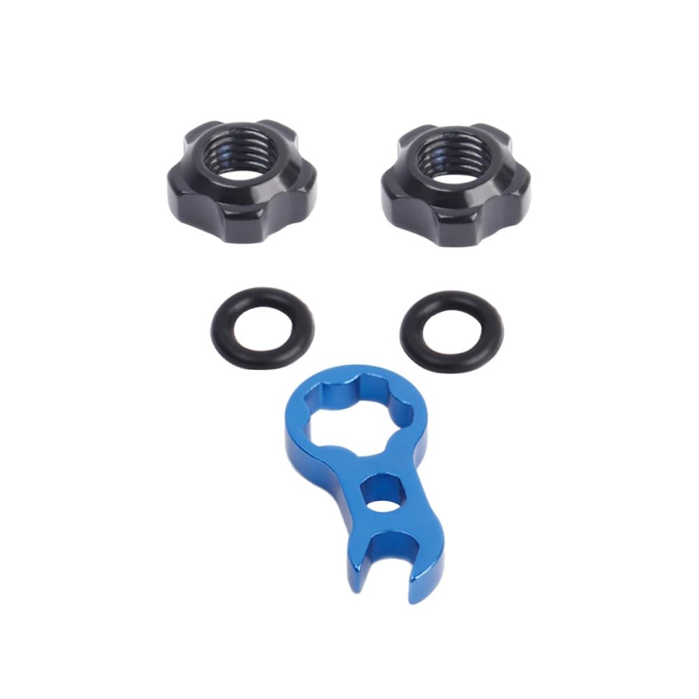CALLARON Valve Nut for Gas Nozzle Inner Tube Bike Nut Aluminum Vacuum Tire Road Bike Wrench Included