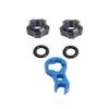 CALLARON Valve Nut for Gas Nozzle Inner Tube Bike Nut Aluminum Vacuum Tire Road Bike Wrench Included view 1