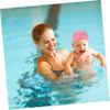 SUPVOX Boys and Girls Silicone Swimcap Cartoon Swim Hat for Toddlers Comfortable Stretchy Swim Hat Protects Hair from Water Damage for Pool view 2