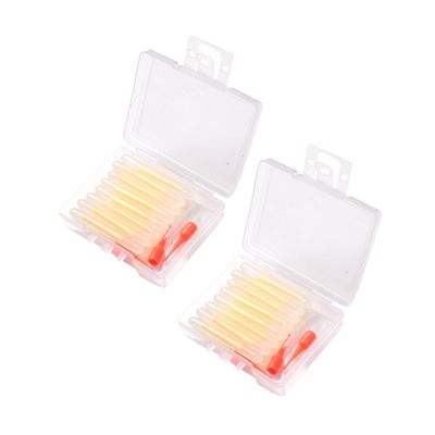 Milisten 30pcs Fluorescent Fishing Glow Sticks for Night Fishing Lighted Float Stick for Rod Tips and Attracting Fish
