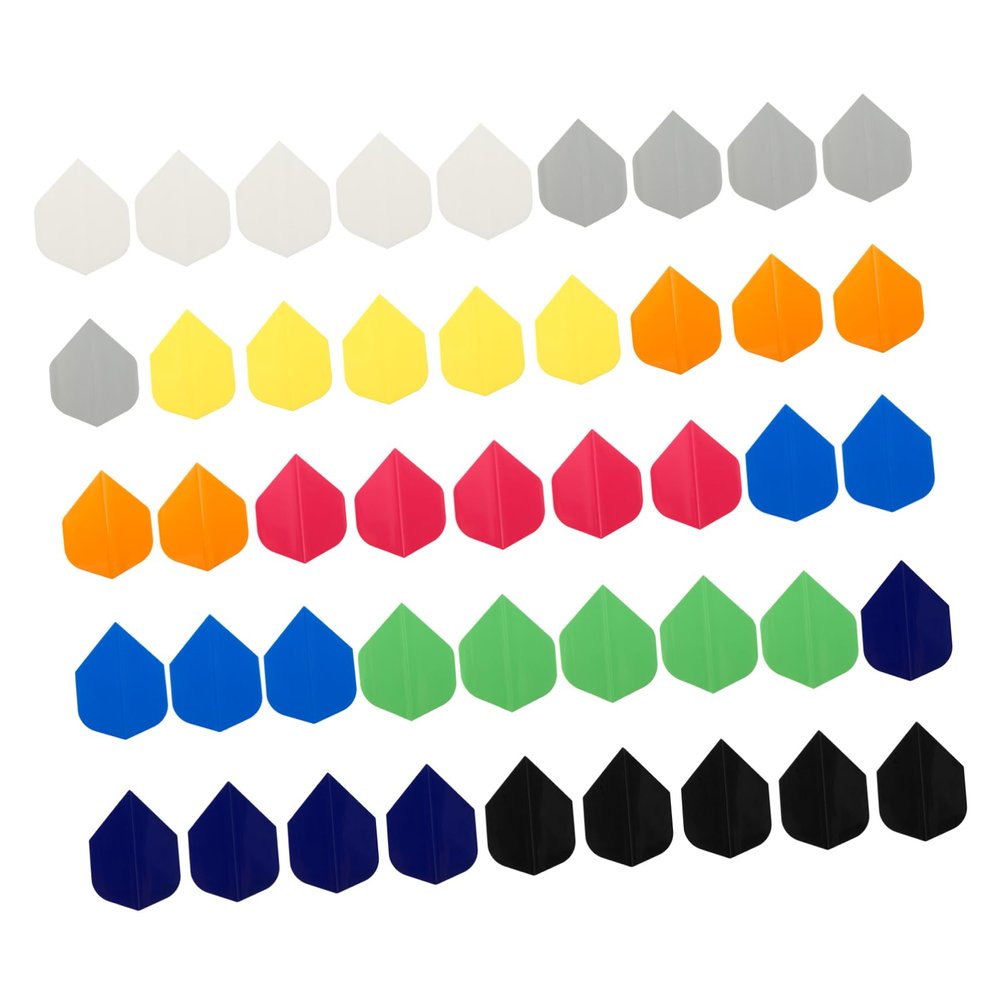 BESPORTBLE Professional Solid Color Dart Wing Accessory Set Durable Flights for Soft Tip Darts Improved Stability and Balance Sports Enthusiasts