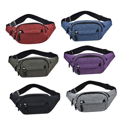 SUPVOX Men Stylish Oxford Cloth Waist Bag Durable Running Belt Fanny Pack for Outdoor Sports Design Capacity for Essentials for Travel and Workouts Red