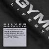 Savage Not Average Gym Workout Motivational Weightlifting Mens T-Shirt (Savage Not Average Silver on Black, 3XL) view 4