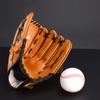 SUPVOX 1pc Thicken Pitcher Baseball Gloves Softball Mitts for Youth and Adults Comfortable Pu Material for Beginners and Training Random Stitching Yellow view 2