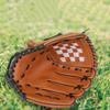 SUPVOX 1pc Thicken Pitcher Baseball Gloves Softball Mitts for Youth and Adults Comfortable Pu Material for Beginners and Training Random Stitching Yellow view 4