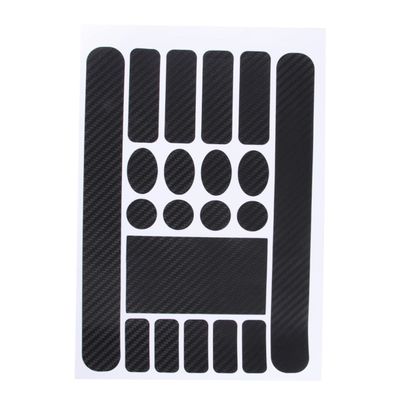 BESPORTBLE Carbon Fibre Chainstay Frame Protector Sticker Set for Bicycle Easy to Apply Vinyl Decal Black for Mountain and Road Bikes