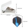 LIOOBO 1set Professional Single Hole Puncher for Crafting Scrapbooking and Office Use Compact and Easy Use Loose Leaf Punch Accurate Alignment for DIY Projects Blue Aluminum Finish view 3