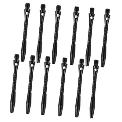 LIOOBO 12pcs Professional Aluminium Alloy Dart Shafts Knurled Grip for Enhanced Control Accessories for Dart Games