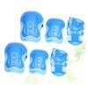 BESPORTBLE 6pc Boys and Girls Sports Protective Gear Set Elbow Pads Wrist Guards for Roller Skating Wrist Brace Boys and Girls Pads Sky Blue view 2
