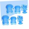 BESPORTBLE 6pc Boys and Girls Sports Protective Gear Set Elbow Pads Wrist Guards for Roller Skating Wrist Brace Boys and Girls Pads Sky Blue view 4