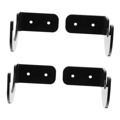SUPVOX 4pcs Baseball Bat Display Holder Elegant Black Horizontal Rack for Organized Storage and Protection of Sports Bats for Home Decor and Giving