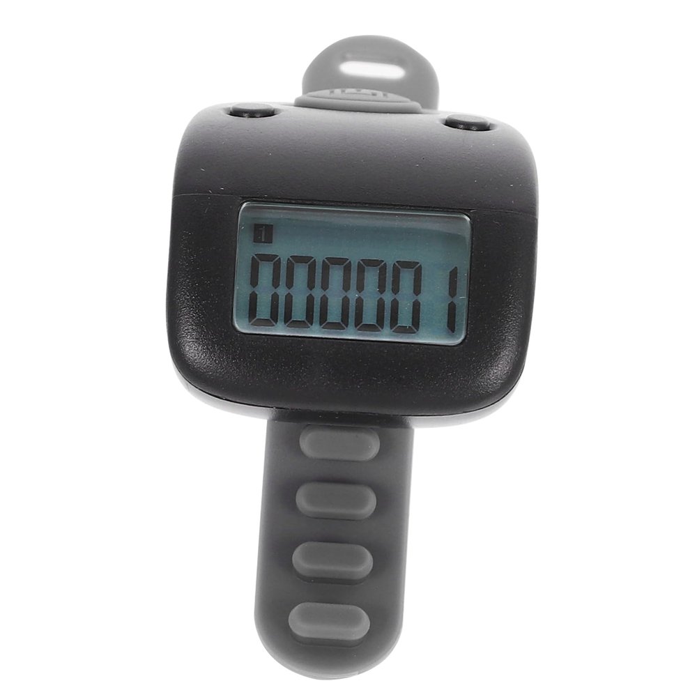 LIOOBO Silent Finger Counter Digital Finger Clicker Silicone Digital Tally Tracker Lap Rechargeable Electronic Ring Counter