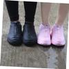 SUPVOX 1pair Skid Shoes Cover Silicone Rain Boot Protector for Outdoor Use s Black Easy to Clean and Reusable view 4