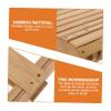 KOMBIUDA Bamboo Folding Stool Portable Outdoor Fishing Chair Lightweight and Durable for Camping Gardens and Home Use Versatile Mini Seat for Quick Rest view 3