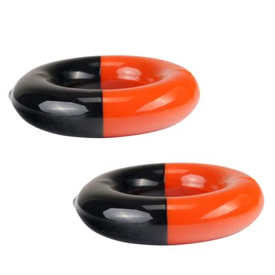 BESPORTBLE 2pcs Golf Swing Weight Training Aid Weighted Golf Club Ring Golfing Weighted Practice Tool Rubber Ring Build Muscle Improve Control
