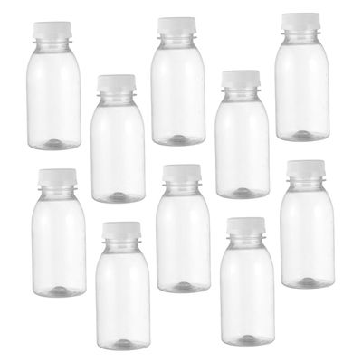 LIOOBO Store Beverages in Style 10pcs 350ml Plastic Milk Bottles Juice Containers Cart