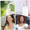 LIOOBO Store Beverages in Style 10pcs 350ml Plastic Milk Bottles Juice Containers Cart view 4