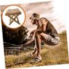 BIUDECO Folding Stool Portable Outdoor Fishing Chair Compact and Lightweight Stool for Camping Hiking and Gardening Space-Saving Design for view 2