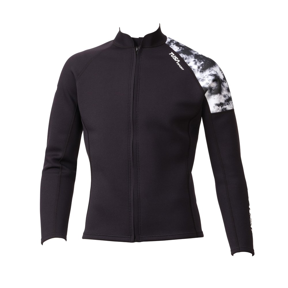 TUSA Sport Mens 2mm Neoprene Wetsuit Top, Black, Large