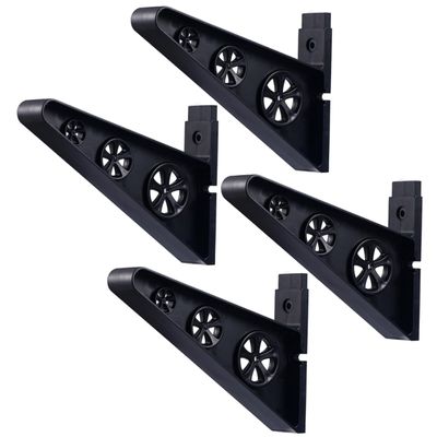 LIOOBO Multi Wall Rack for Skateboards Snowboards Wall Mount Storage Holder for Home Garage Shop Capacity Black