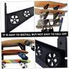 LIOOBO Multi Wall Rack for Skateboards Snowboards Wall Mount Storage Holder for Home Garage Shop Capacity Black view 2