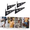 LIOOBO Multi Wall Rack for Skateboards Snowboards Wall Mount Storage Holder for Home Garage Shop Capacity Black view 4