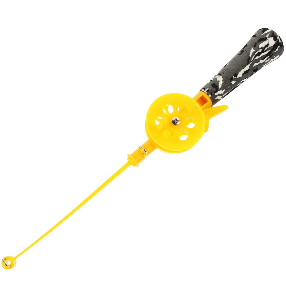 LIOOBO Adjustable Fishing Rod Anti-Slip Handle Reusable Angling Supplies for Kids Winter Outdoor Fishing Pole