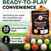 Golf Ball Monkey Recycled Hit-Away Practice Golf Balls 36 Pack with Mesh Bag - Pre-Owned Used Golf Balls for Driving Range & Training Golf Balls view 3