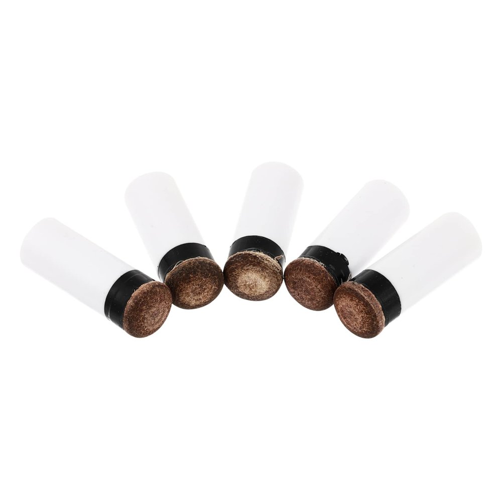 SUPVOX 5pcs Billiard Cue Tips Replacement Easy to Install Snooker Pool Ferrule Durable Tips for Enhanced Ball Control and Quick Repairs