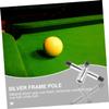 SUPVOX 2pcs Silver Billiards Cue Stick Bridge Holders Lightweight Cross Stand for Snooker Pool Cues Portable and Pool Accessory for Home Use view 2