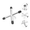 SUPVOX 2pcs Silver Billiards Cue Stick Bridge Holders Lightweight Cross Stand for Snooker Pool Cues Portable and Pool Accessory for Home Use view 3