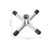 SUPVOX 2pcs Silver Billiards Cue Stick Bridge Holders Lightweight Cross Stand for Snooker Pool Cues Portable and Pool Accessory for Home Use view 4