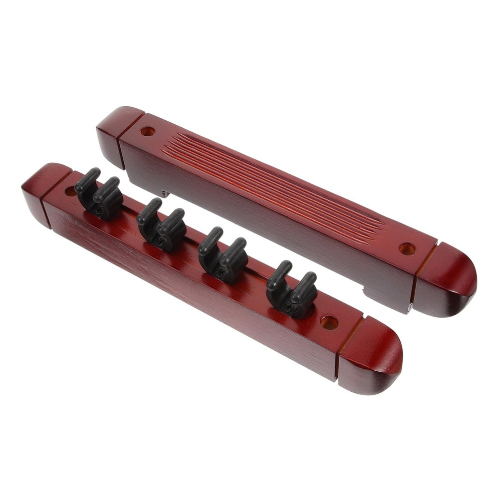 BESPORTBLE 1set Billiard Rack Holder Wall-mounted Wooden Display Stand for Pool Cues Space-saving Design Construction Easy Installation Storage for Billiard Accessories Wine