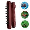 BESPORTBLE 1set Billiard Rack Holder Wall-mounted Wooden Display Stand for Pool Cues Space-saving Design Construction Easy Installation Storage for Billiard Accessories Wine view 2