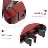BESPORTBLE 1set Billiard Rack Holder Wall-mounted Wooden Display Stand for Pool Cues Space-saving Design Construction Easy Installation Storage for Billiard Accessories Wine view 3