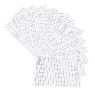 SUPVOX 12pcs Coated Golf Scorecards Durable Competition Record Cards for Tracking Your Game Golf Enthusiasts and Outdoor Activities