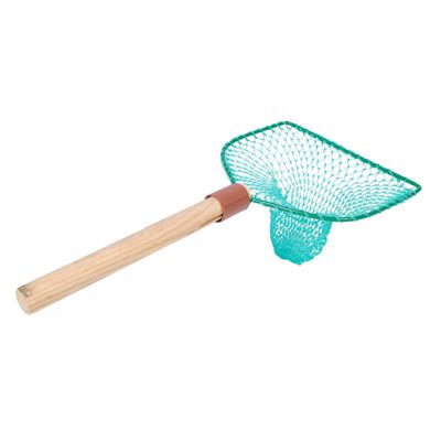 KOMBIUDA Fishing Net with Durable Wood Handle Large Capacity Design for Freshwater and Saltwater Fishing Fish-Friendly Mesh Net for Easy Catching and Release