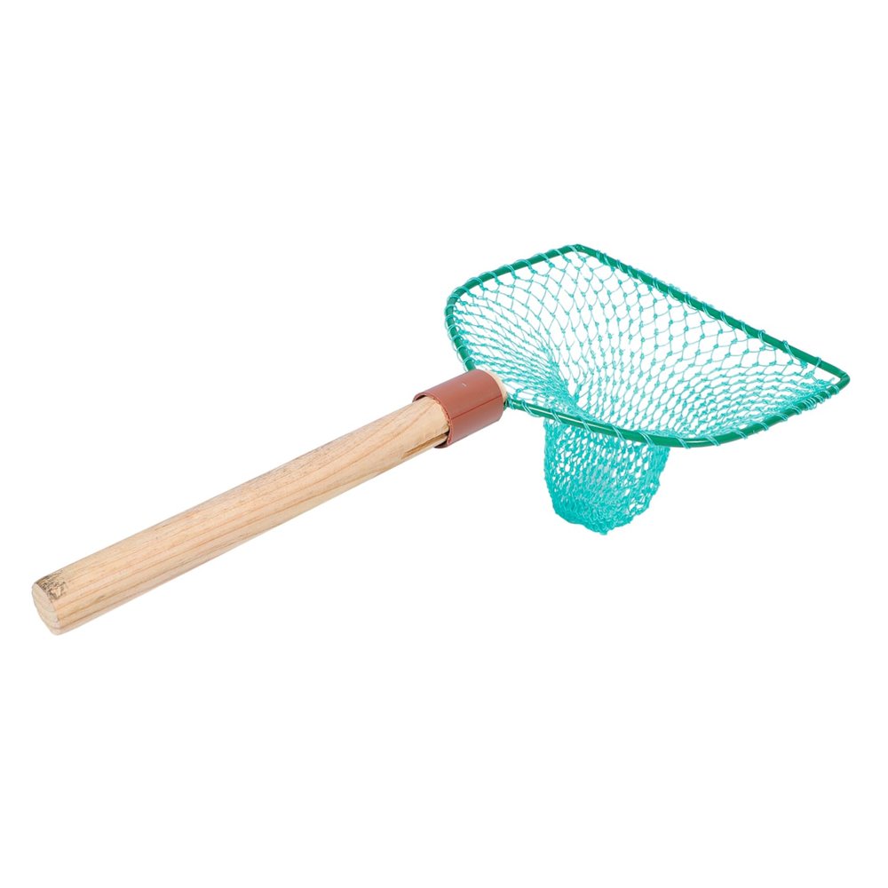 KOMBIUDA Fishing Net with Durable Wood Handle Large Capacity Design for Freshwater and Saltwater Fishing Fish-Friendly Mesh Net for Easy Catching and Release