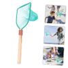 KOMBIUDA Fishing Net with Durable Wood Handle Large Capacity Design for Freshwater and Saltwater Fishing Fish-Friendly Mesh Net for Easy Catching and Release view 3
