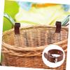 OFFSCH Cycling Front Basket Hook Boys and Girls Bicycle Accessories Bike Basket Front Handlebar Strap Leather Belt view 4