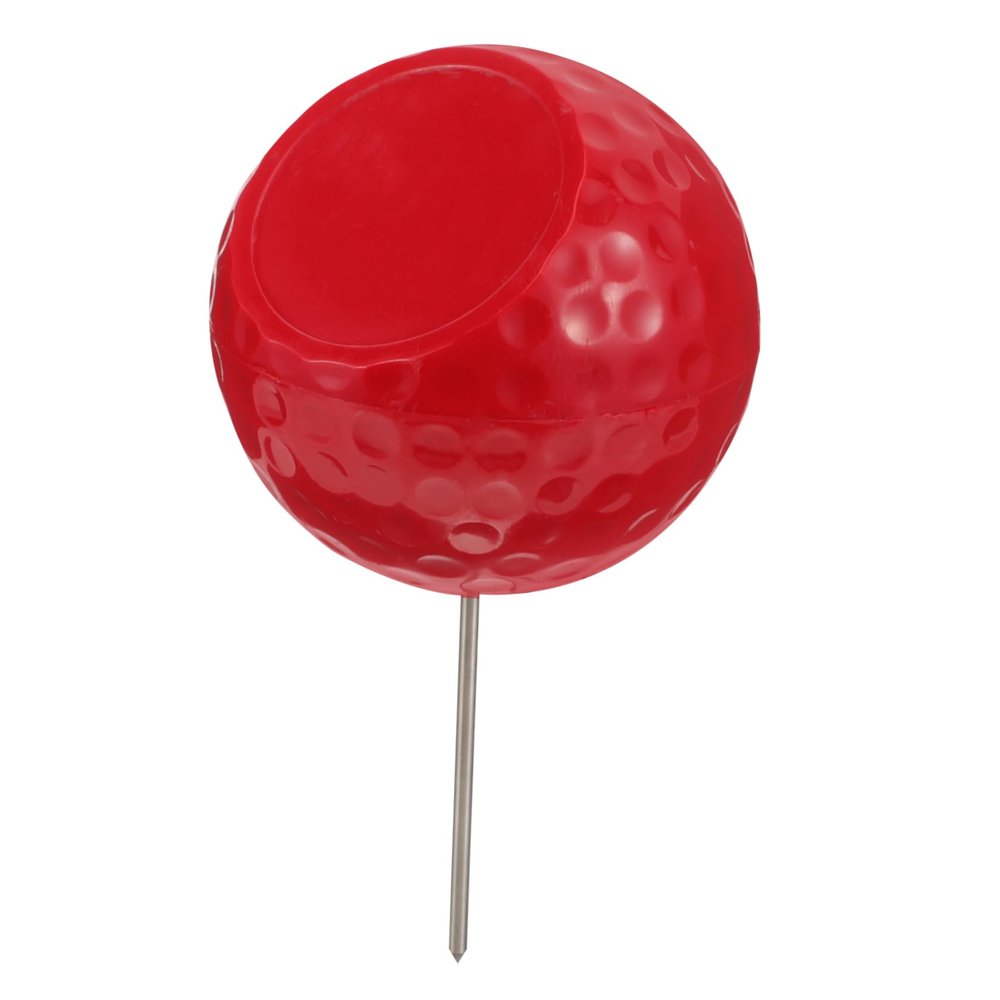 BESPORTBLE Golf Marker Bulk Tee Markers for Play Loose Aim Gold Red Slope Tee Marker Set