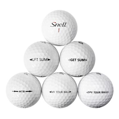LostGolfBalls - 48 Snell GET Sum & My Tour Ball Mix Golf Balls in Near Mint Condition, AAAA Quality, Recycled Used Golf Balls, Best Value Golf Balls, White