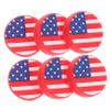 SUPVOX 6pcs Tennis Racket Vibration Dampeners Silicone Tennis Racket Absorbers American Flag for Enhanced Control view 1